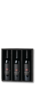 Three pack holiday wine gift box